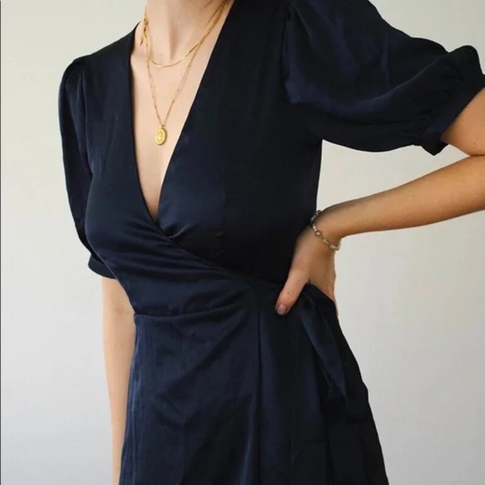 Aritzia Wilfred Lune Dress, Navy Blue